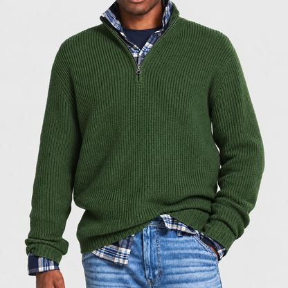 Men's Versatile Business Casual Zipper Sweater | Office Wear — photo 6