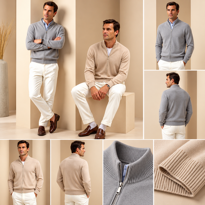 Men's Zip-Front Cardigan Slim-Fit | Casual Cardigan — photo 4