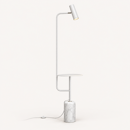 Modern Floor Lamp with Side Table for Bedroom Accent Lighting — photo 3