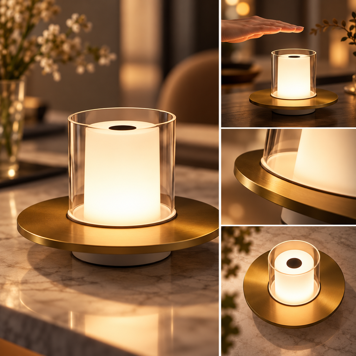 Modern Rechargeable Candle Lamp Cordless Decorative Light — photo 4