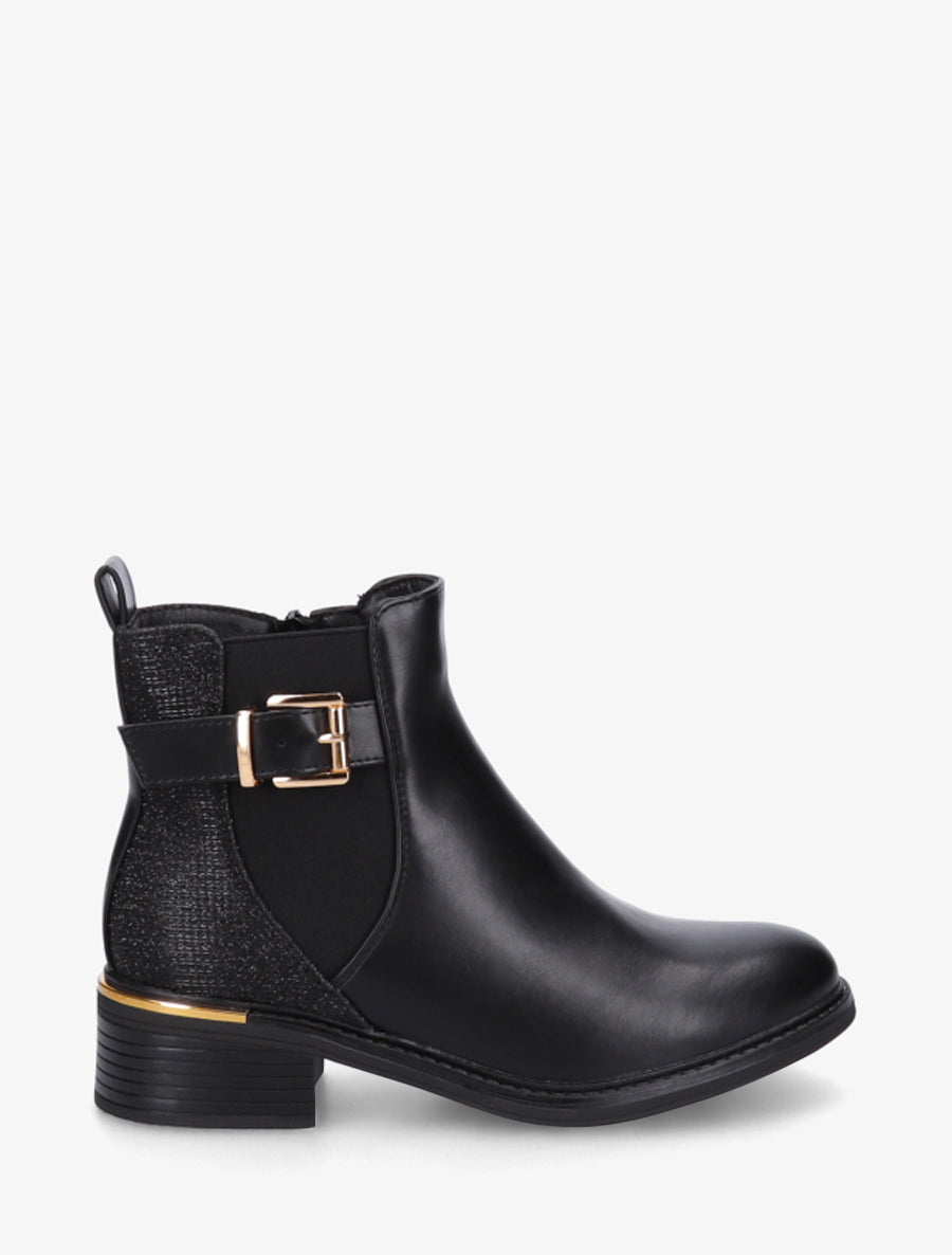 Nordspur | Block Heel Ankle Boots with Iridescent Detail — photo 1
