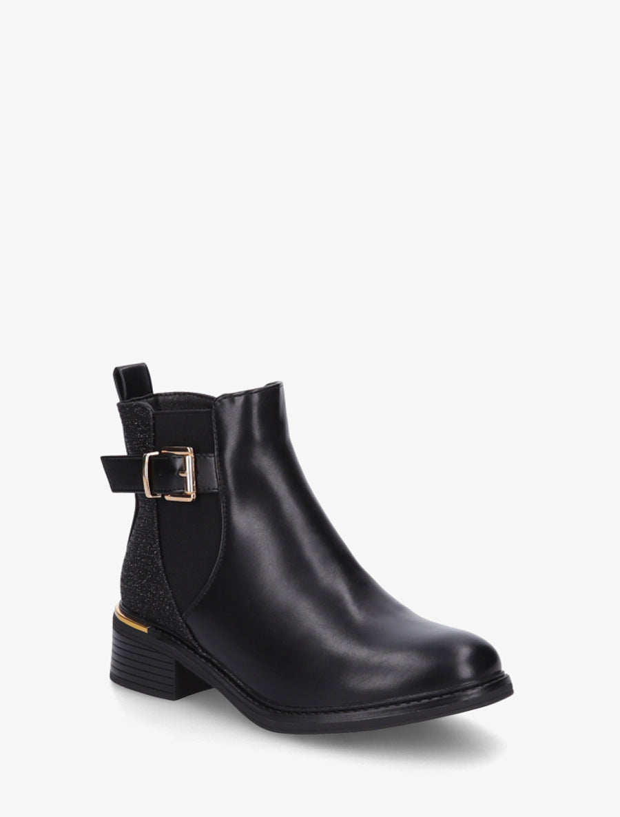 Nordspur | Block Heel Ankle Boots with Iridescent Detail — photo 2
