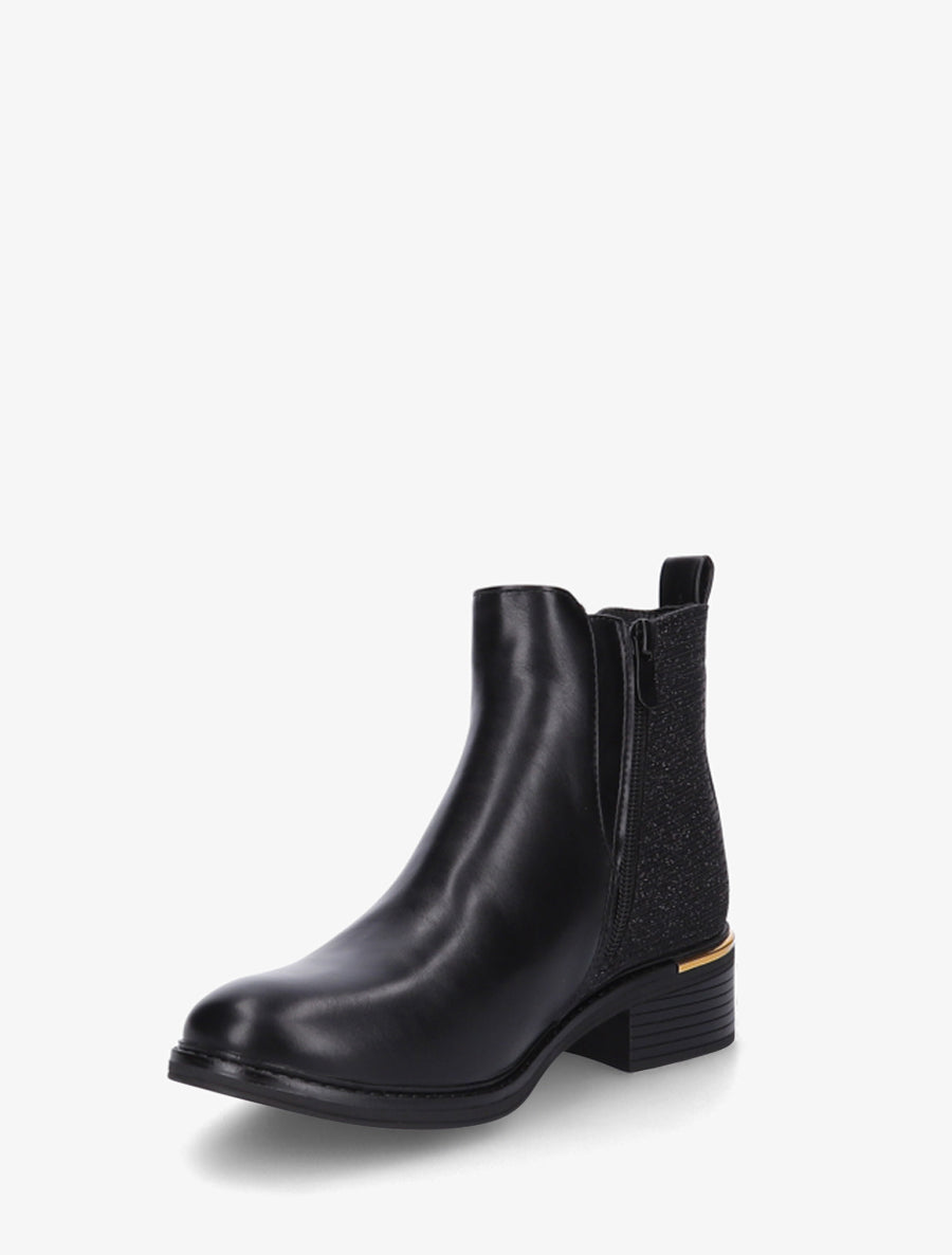 Nordspur | Block Heel Ankle Boots with Iridescent Detail — photo 3