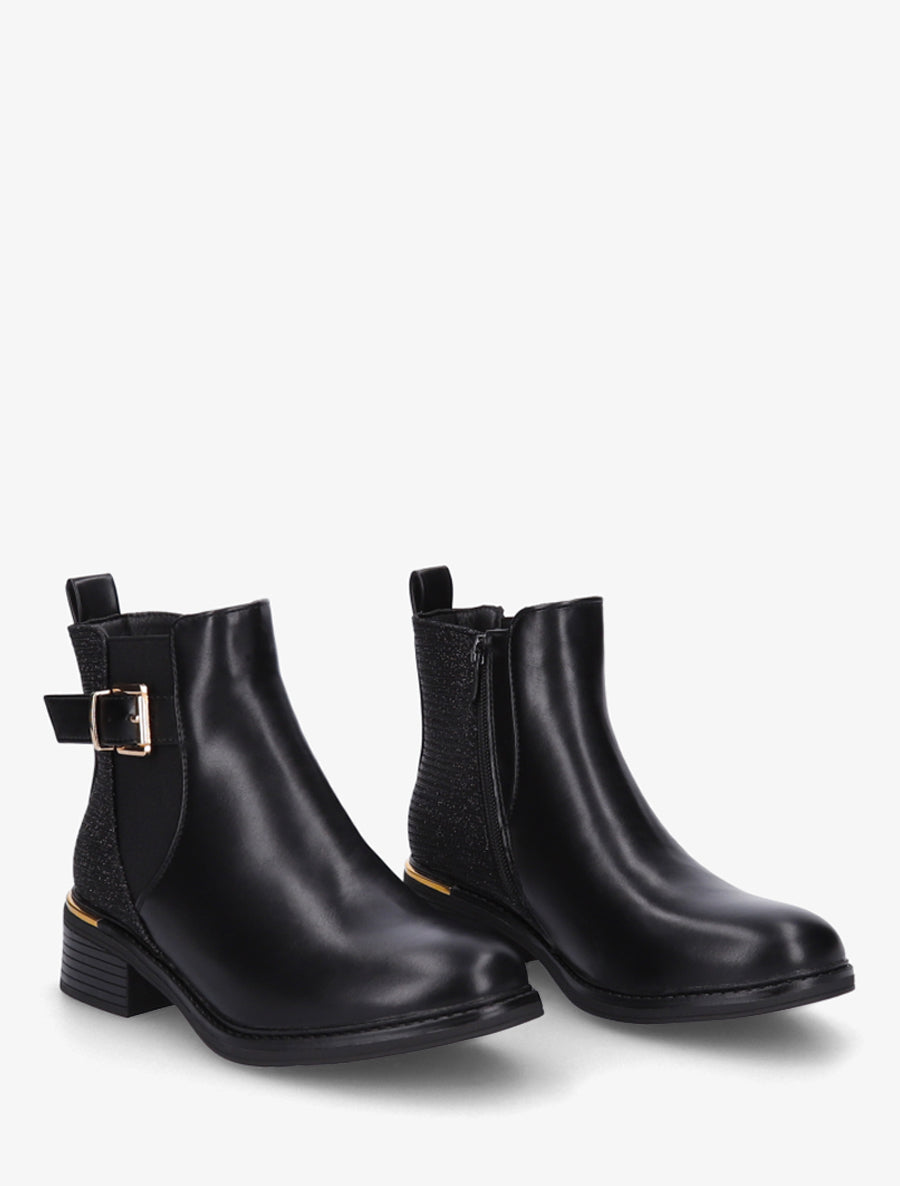 Nordspur | Block Heel Ankle Boots with Iridescent Detail — photo 4
