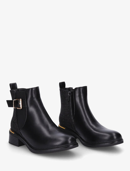 Nordspur | Block Heel Ankle Boots with Iridescent Detail — photo 4