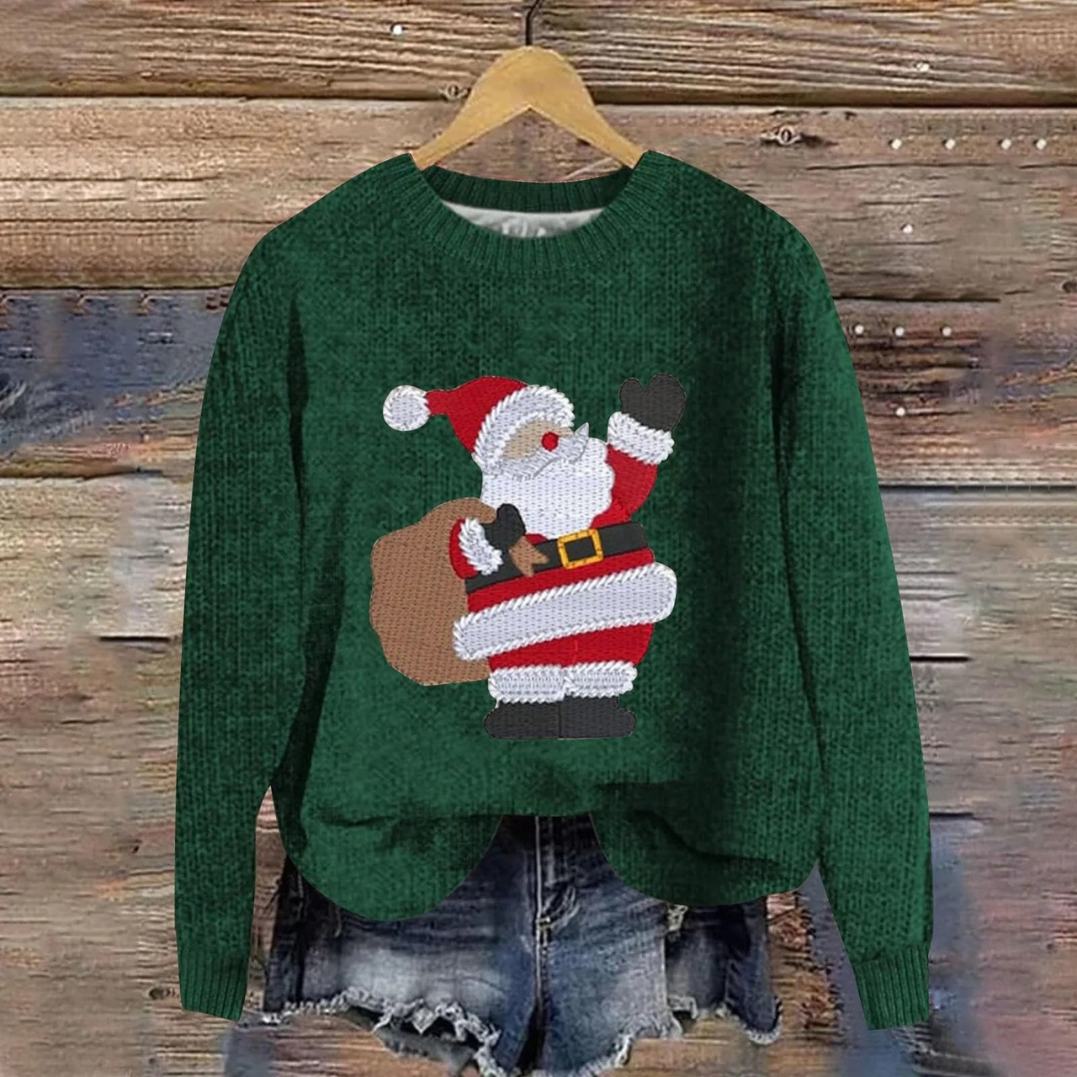Unisex Santa Claus Christmas Sweater | Soft Cotton Blend Holiday Jumper | Festive Winter Pullover for Men and Women — photo 1