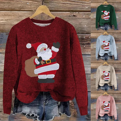 Unisex Santa Claus Christmas Sweater | Soft Cotton Blend Holiday Jumper | Festive Winter Pullover for Men and Women — photo 2