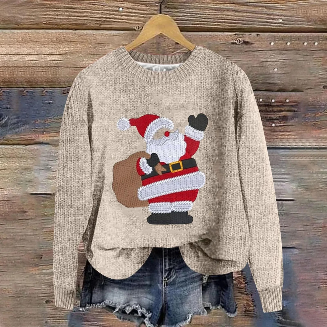 Unisex Santa Claus Christmas Sweater | Soft Cotton Blend Holiday Jumper | Festive Winter Pullover for Men and Women — photo 3