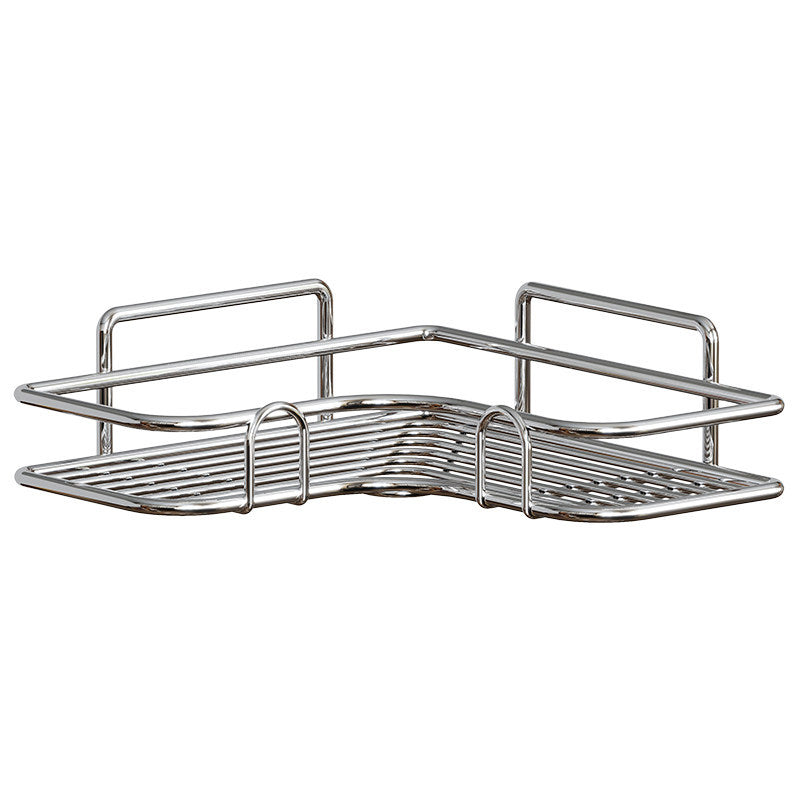 Rustproof Corner Shower Caddy with Hooks — photo 1
