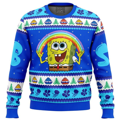 Funny Ugly Christmas Sweater – Men's Novelty Character Print Long Sleeve Pullover — photo 3