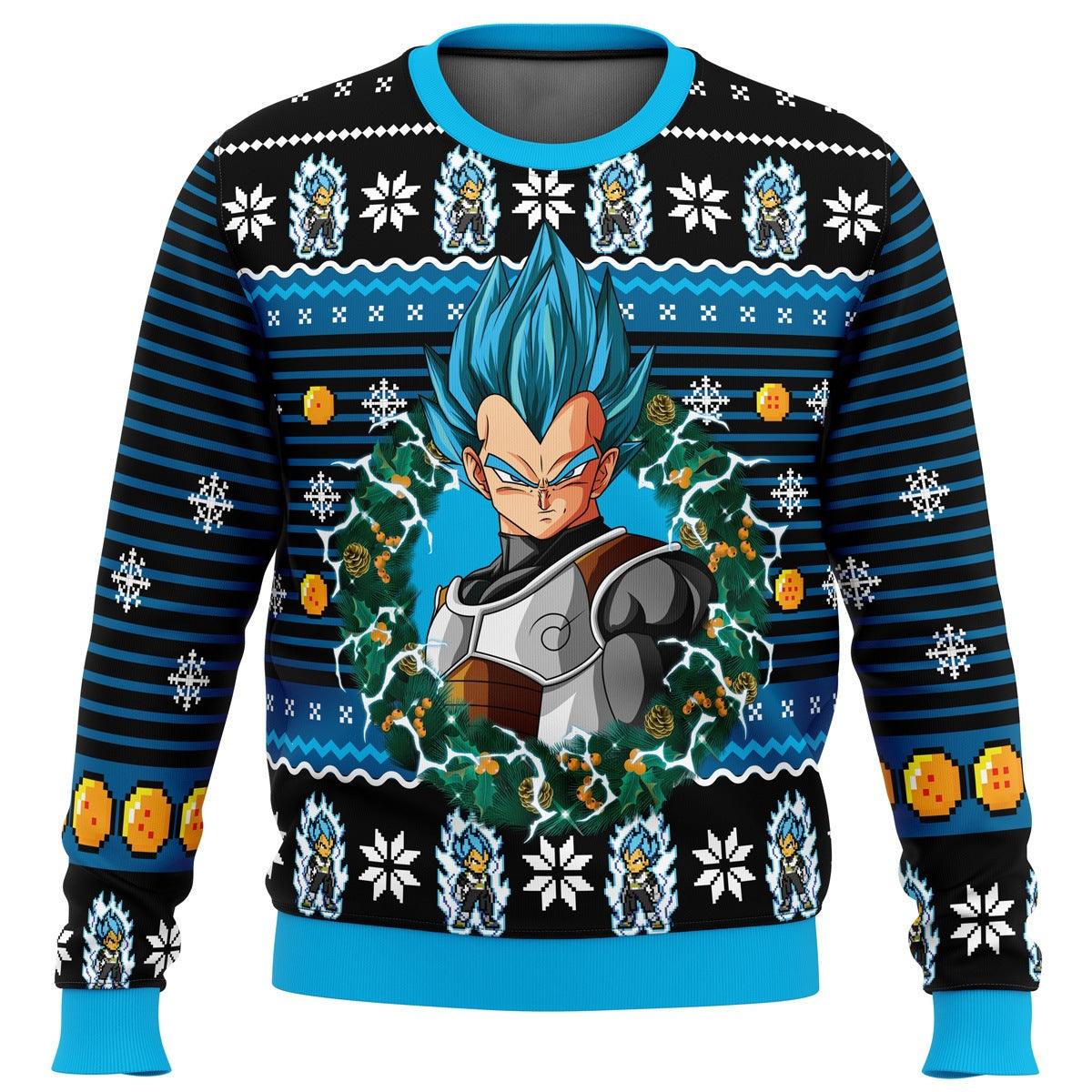 Funny Ugly Christmas Sweater – Men's Novelty Character Print Long Sleeve Pullover — photo 2