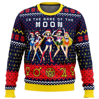 Funny Ugly Christmas Sweater – Men's Novelty Character Print Long Sleeve Pullover — photo 1