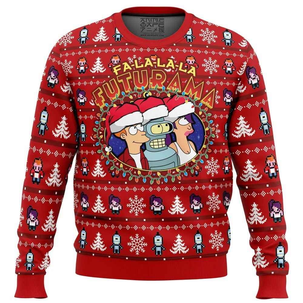 Funny Ugly Christmas Sweater – Men's Novelty Character Print Long Sleeve Pullover — photo 9