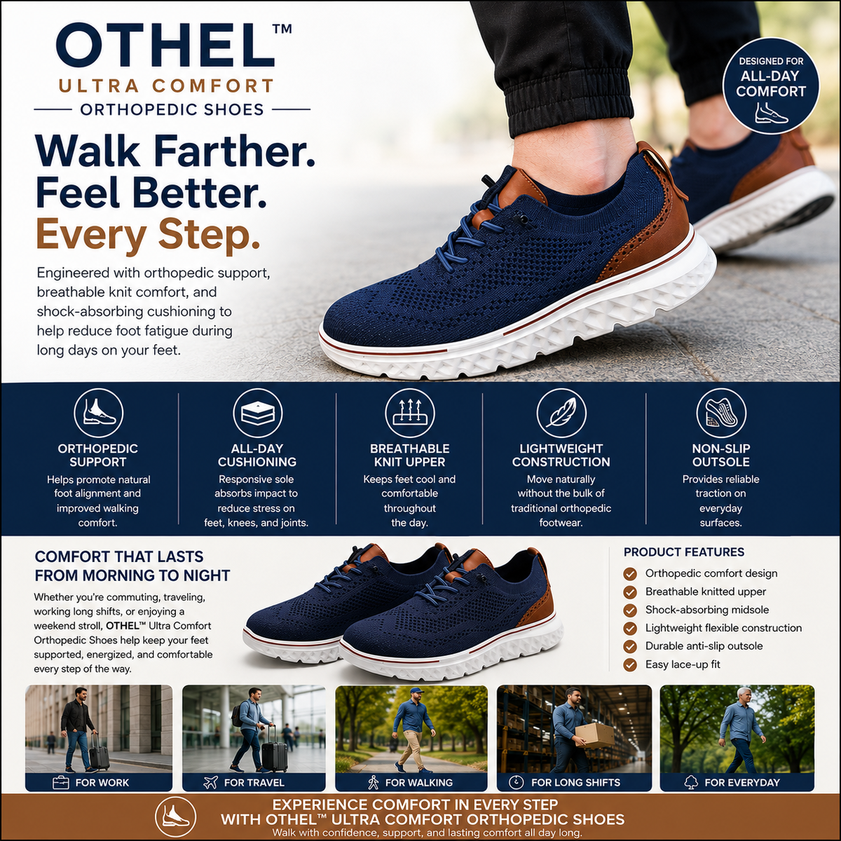 OTHEL Ultra Comfort Orthopedic Shoes — photo 1