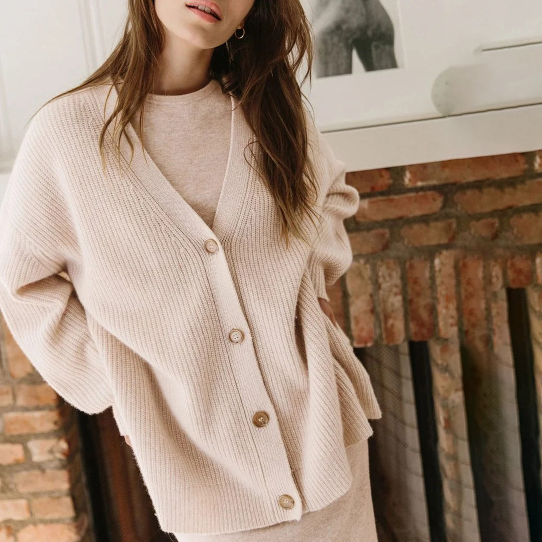 Womens Oversized Soft Knit Cashmere Cardigan — photo 16