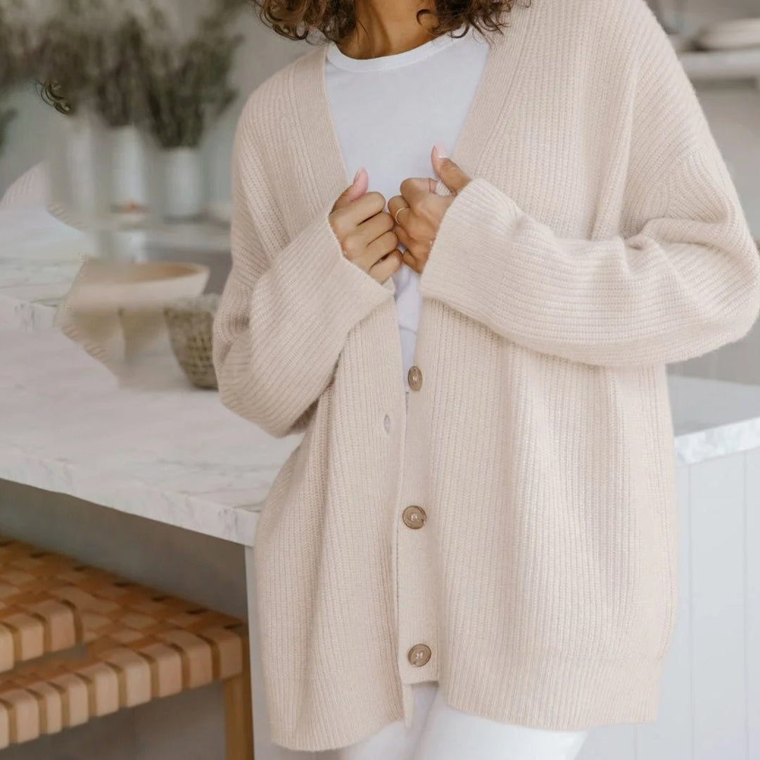 Womens Oversized Soft Knit Cashmere Cardigan — photo 10