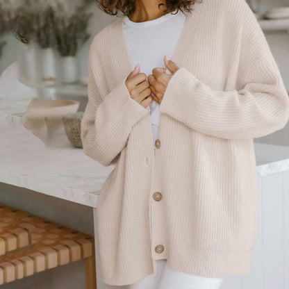 Womens Oversized Soft Knit Cashmere Cardigan — photo 10