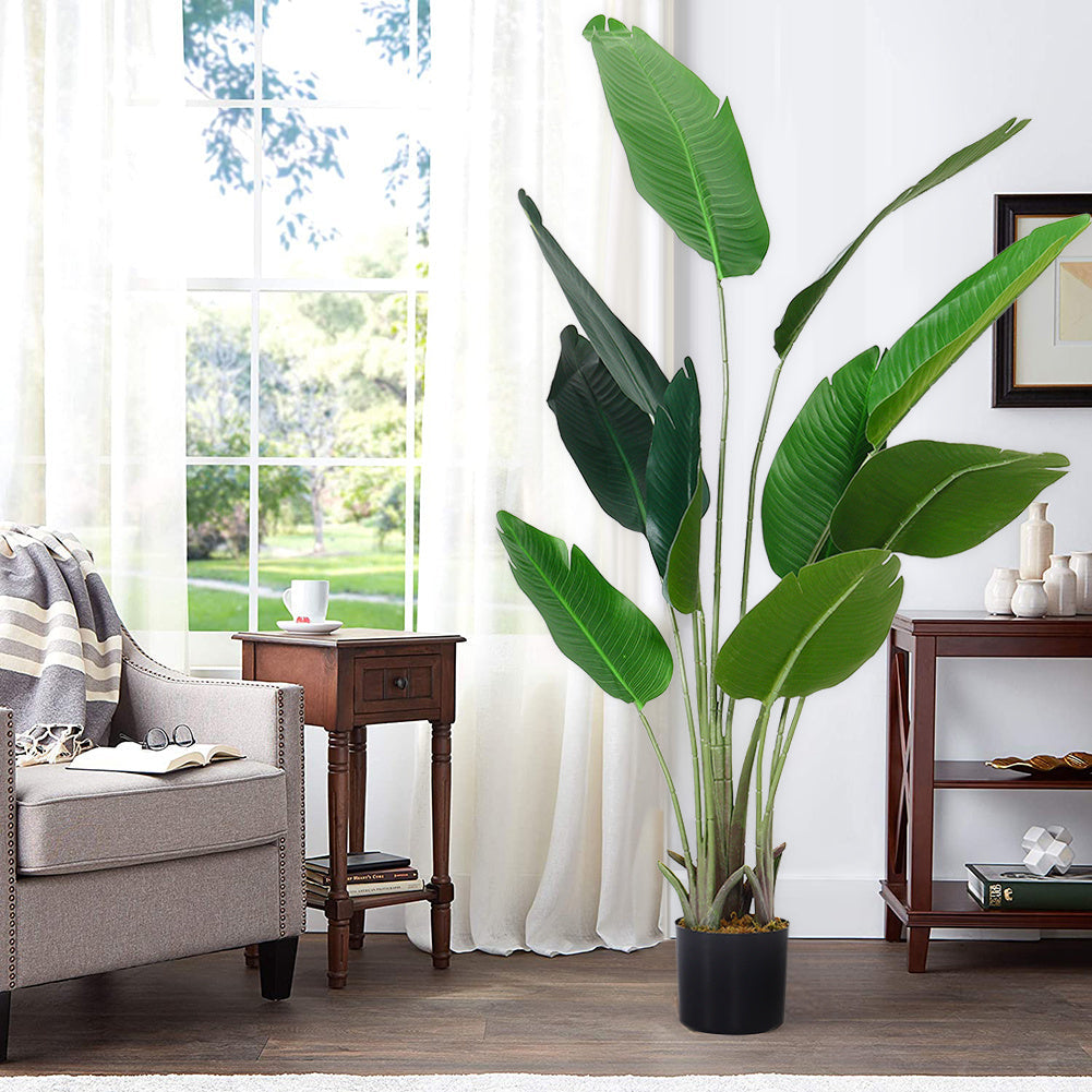Artificial Plants Banana Leaf Tree with Pot — photo 3