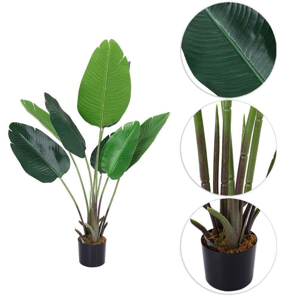 Artificial Plants Banana Leaf Tree with Pot — photo 7