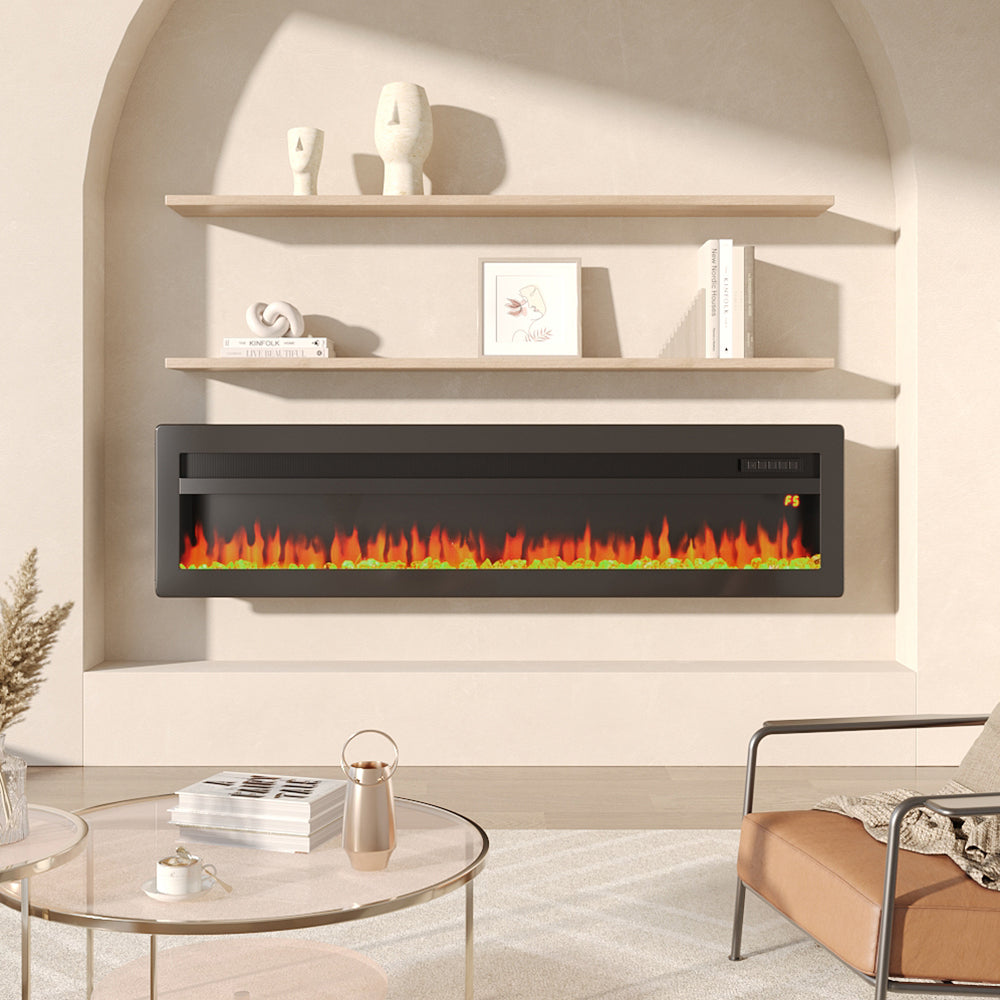 40/50/60/70 Inch Electric Fire with 12 Flame Colours & Remote Control — photo 2