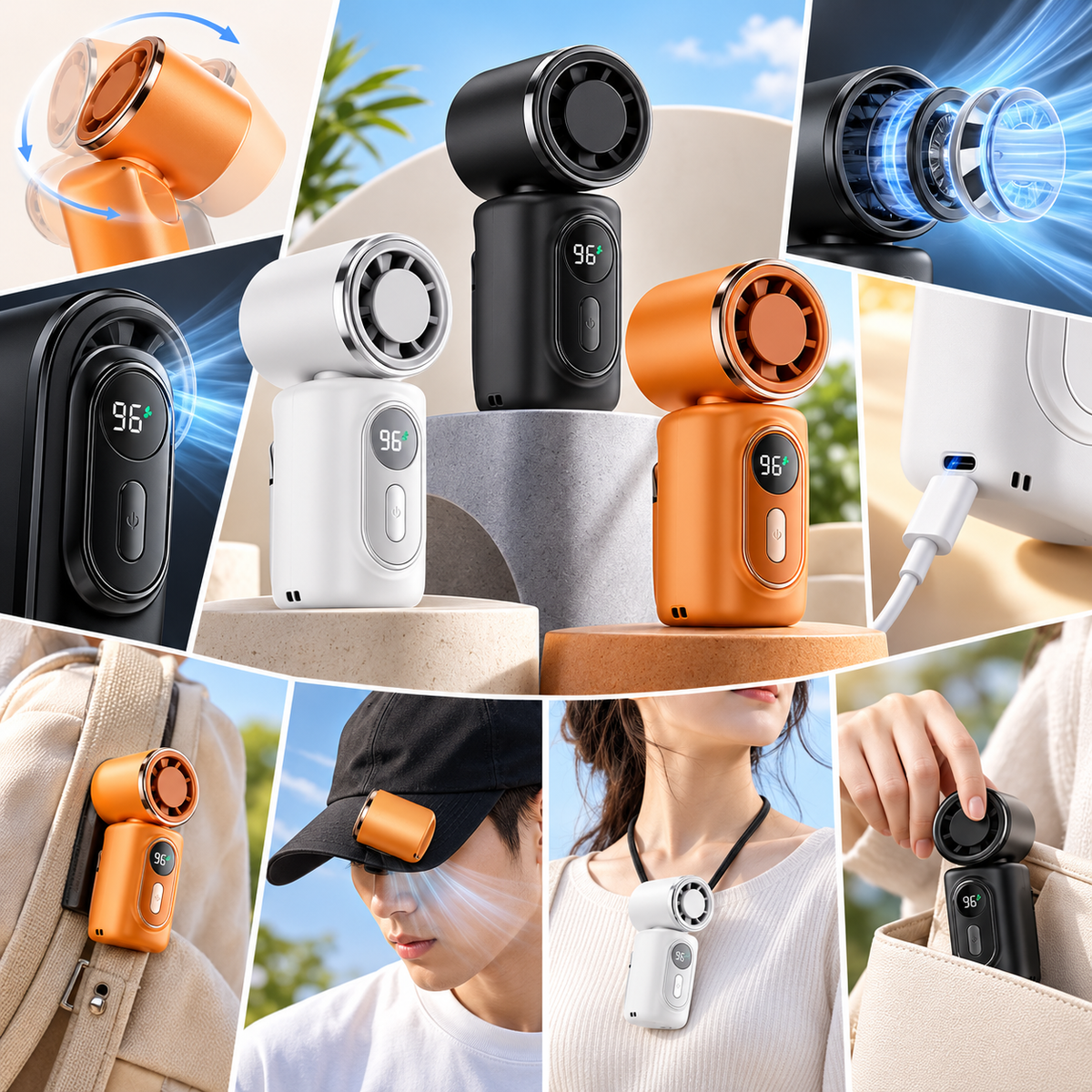 Portable Fan Travel Personal Cooling Compact Design — photo 6