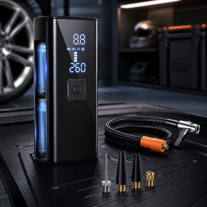Portable Air Pump Electric Auto Shutoff Compact Cordless — photo 1