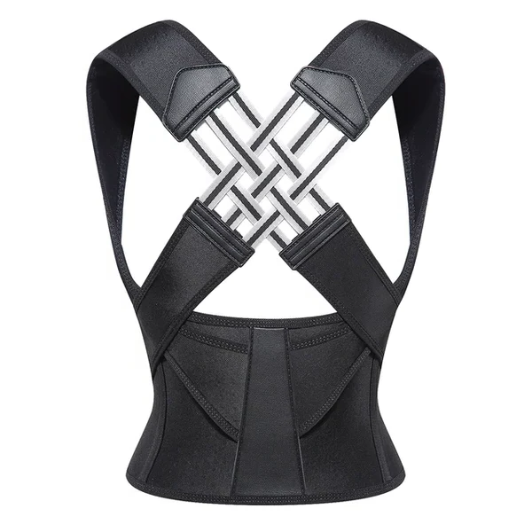Adjustable Posture Support Brace in Breathable Elastic Fabric, Lightweight Everyday Back Support — photo 6
