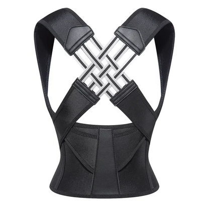 Adjustable Posture Support Brace in Breathable Elastic Fabric, Lightweight Everyday Back Support — photo 6