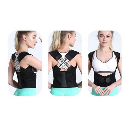 Adjustable Posture Support Brace in Breathable Elastic Fabric, Lightweight Everyday Back Support — photo 5