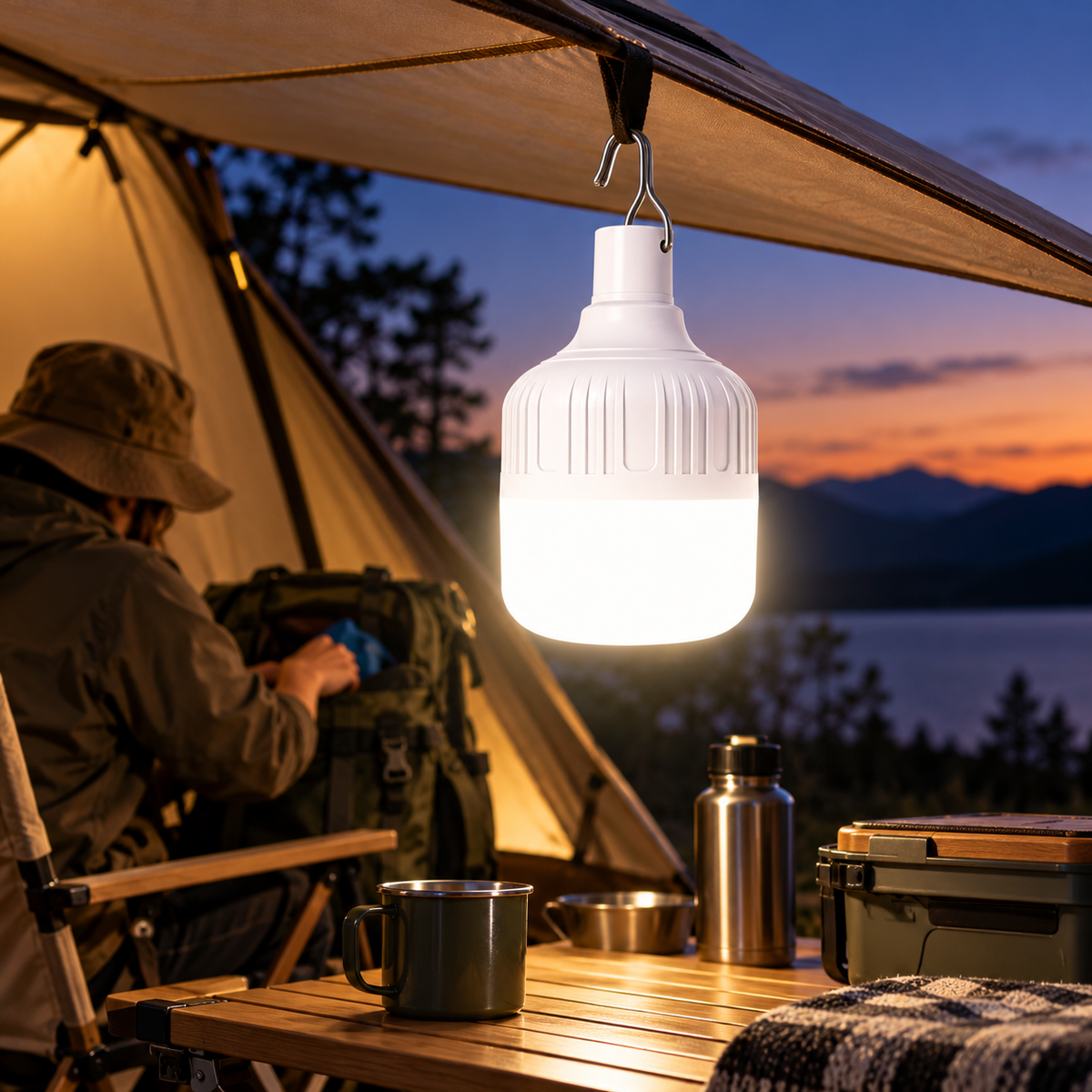 Rechargeable LED Light Portable Waterproof Hanging Design — photo 2