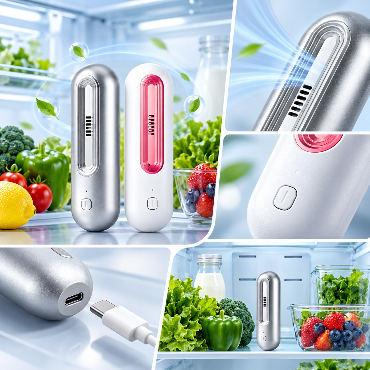 Rechargeable Refrigerator Air Purifier Freshener — photo 4