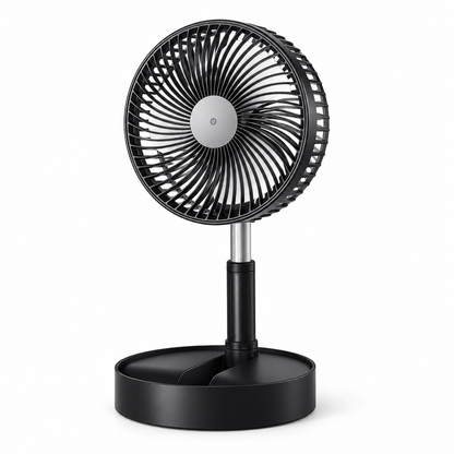 Retractable Fan Battery Operated USB Rechargeable Design — photo 3
