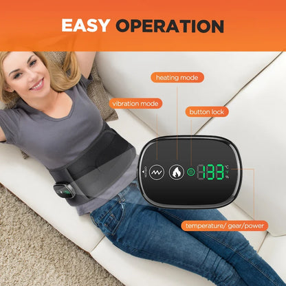 Electric Heated Waist Massager Belt – Lumbar Support Brace with Heat & Vibration Therapy — photo 16