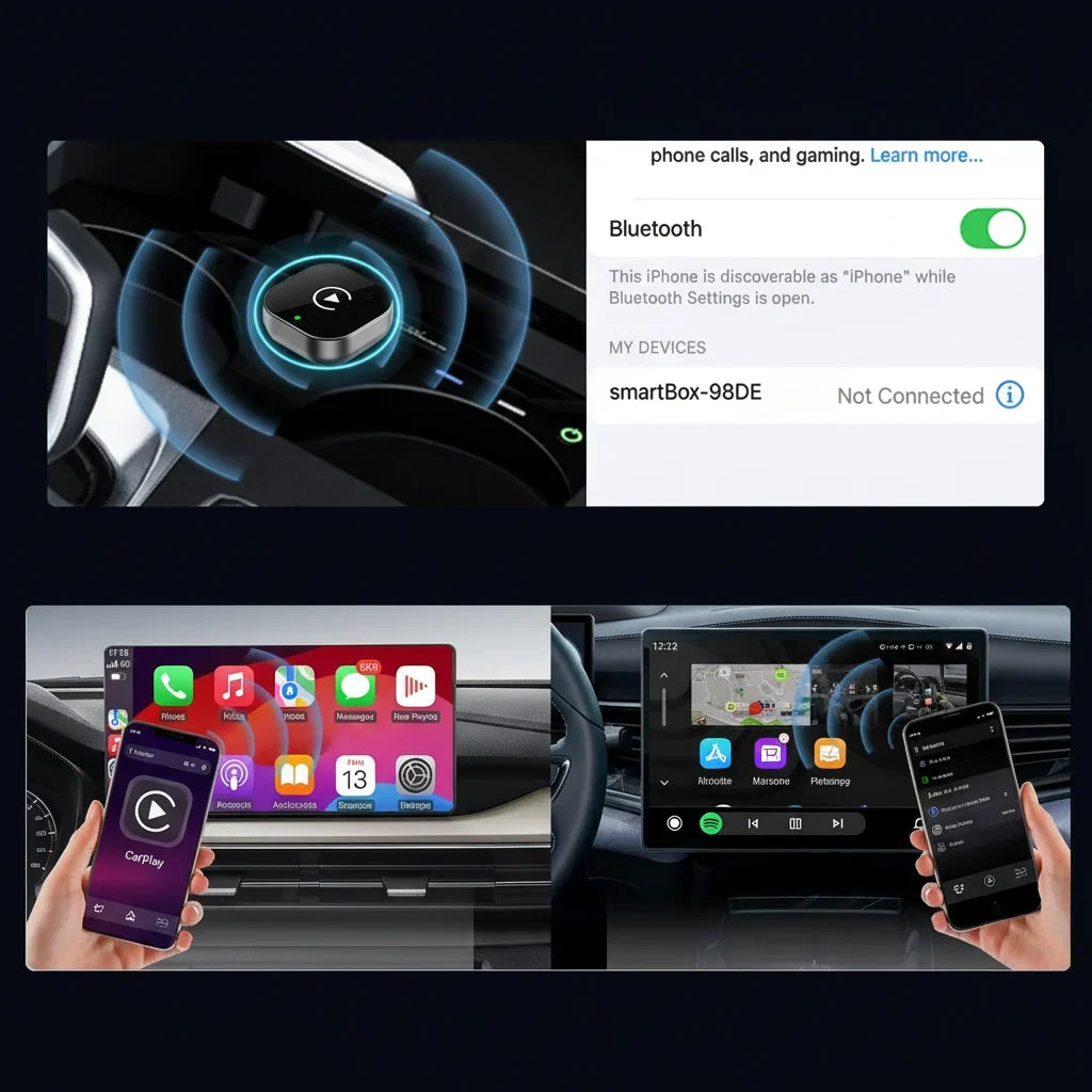 Wireless CarPlay & Android Auto Adapter, Plug and Play USB-C Dongle with Bluetooth 5.0 & WiFi — photo 3