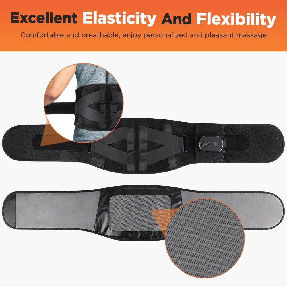 Electric Heated Waist Massager Belt – Lumbar Support Brace with Heat & Vibration Therapy — photo 15