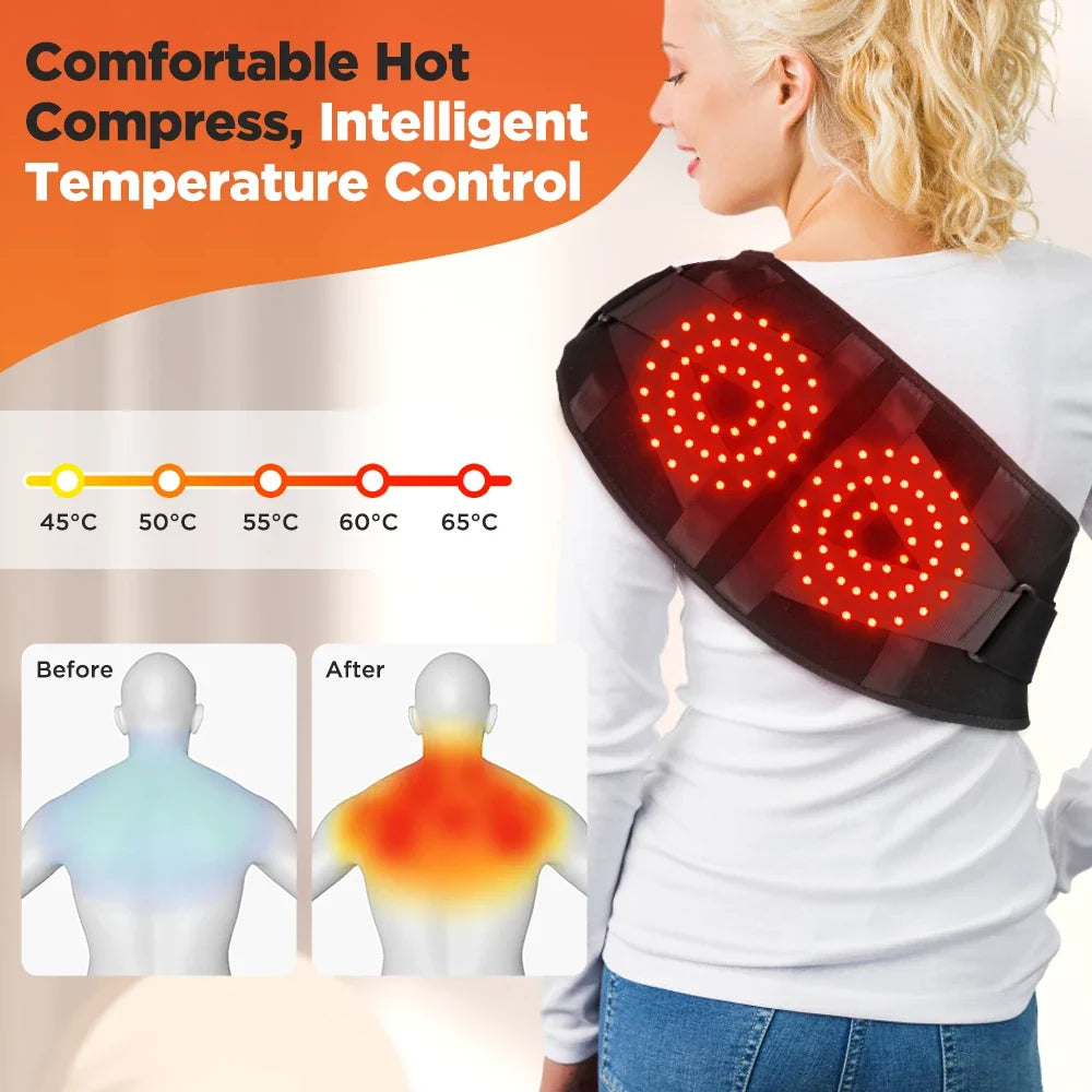 Electric Heated Waist Massager Belt – Lumbar Support Brace with Heat & Vibration Therapy — photo 11