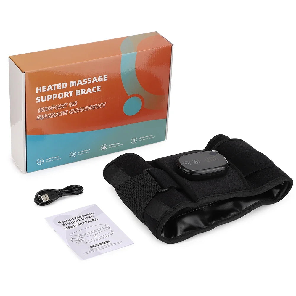 Electric Heated Waist Massager Belt – Lumbar Support Brace with Heat & Vibration Therapy — photo 20