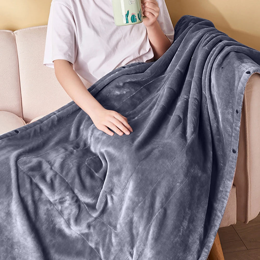 USB Electric Blanket | 3 Heat Settings Soft Plush Throw — photo 7
