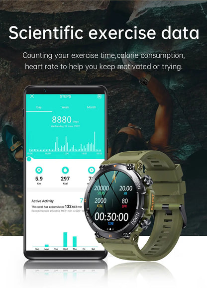 Rugged Outdoor Smartwatch with 1.39 Inch Round Display, Long Battery Life and Activity Tracking — photo 19