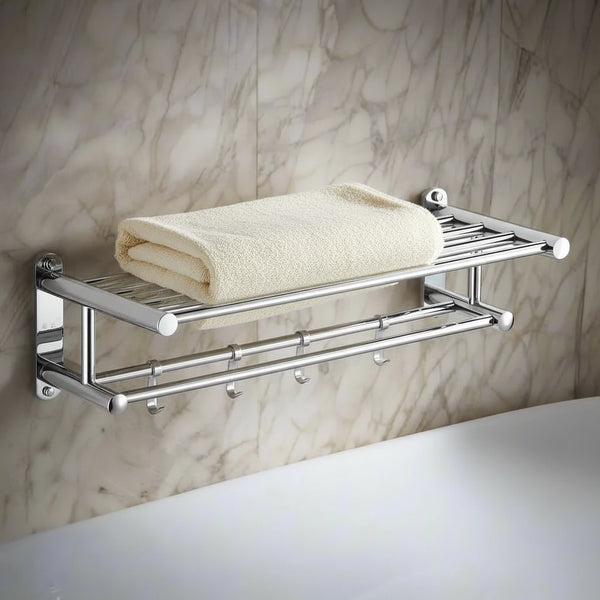 Wall Mounted Stainless Steel Towel Holder with Matte Brushed Finish for Bathroom, Kitchen and WC — photo 9