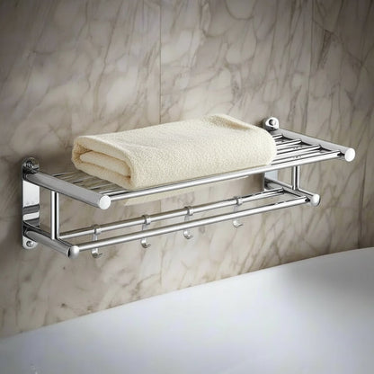 Wall Mounted Stainless Steel Towel Holder with Matte Brushed Finish for Bathroom, Kitchen and WC — photo 9