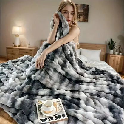 Slumblr® Cozy Faux Rabbit Fleece Throw Blanket — photo 6