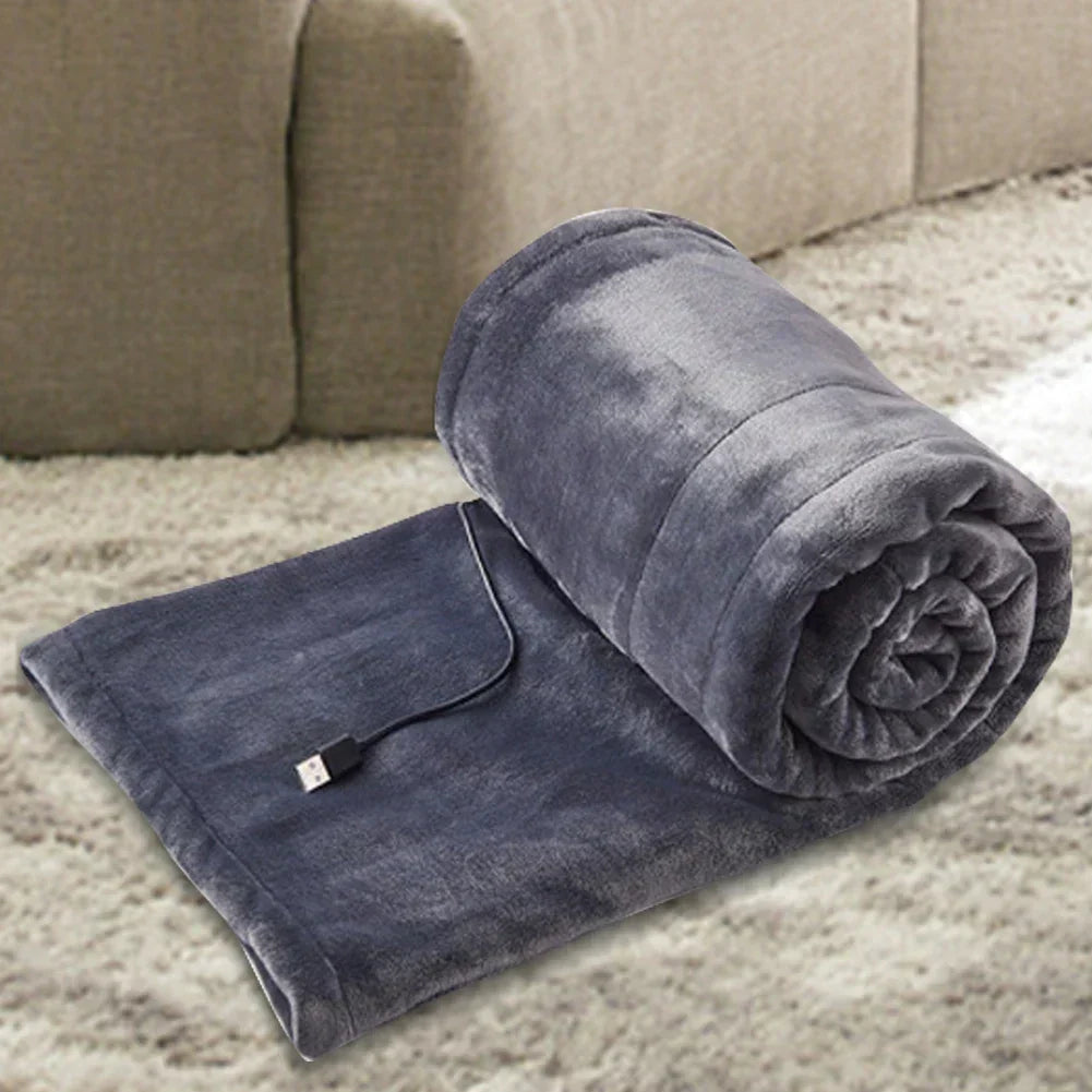USB Electric Blanket | 3 Heat Settings Soft Plush Throw — photo 3