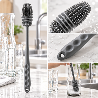 Silicone Brush Cleaning Long Handle Kitchen Tool — photo 4