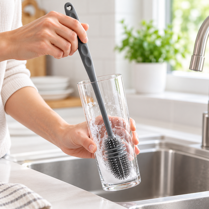 Silicone Brush Cleaning Long Handle Kitchen Tool — photo 2