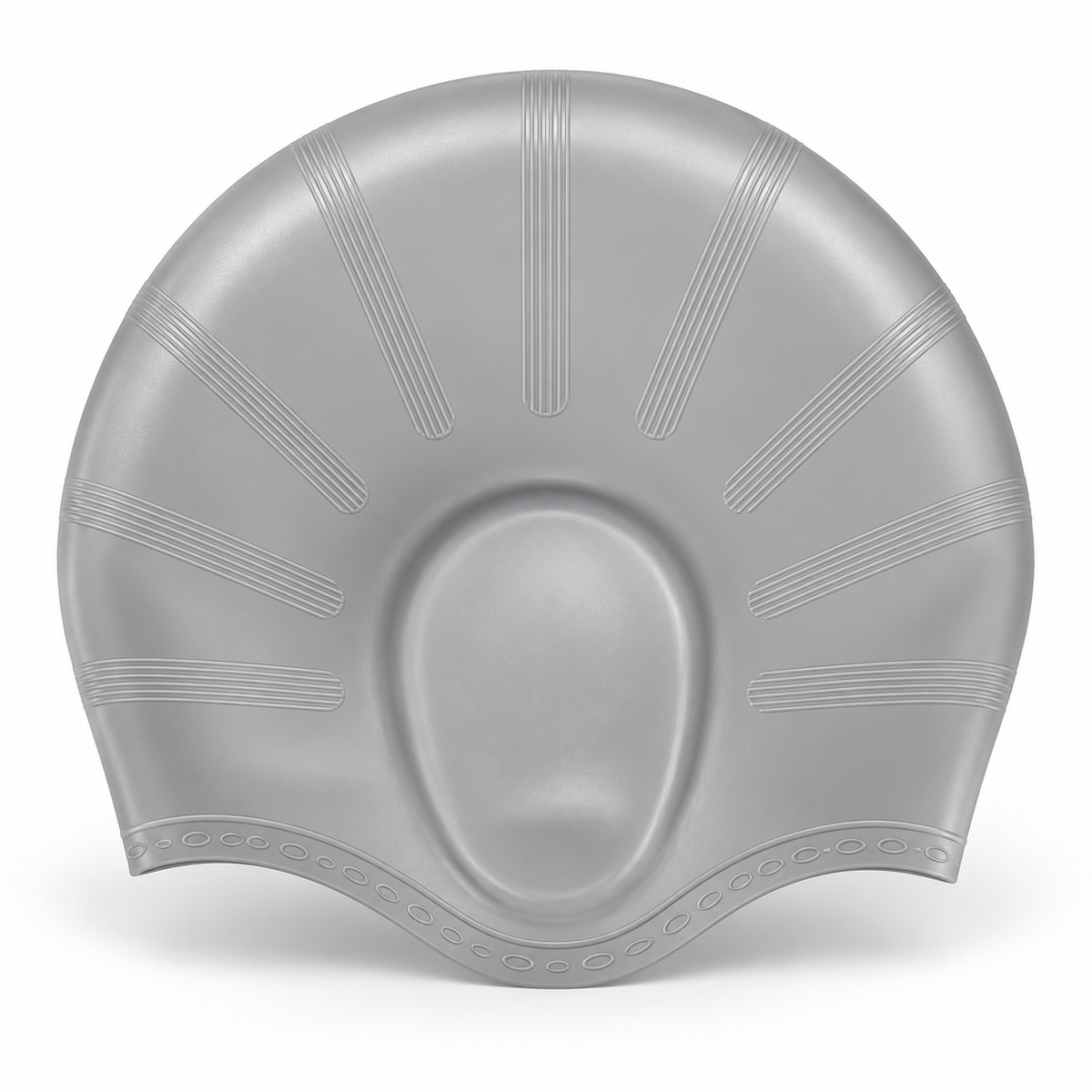 Silicone Swim Cap with Ear Protection for Long Hair Training — photo 5