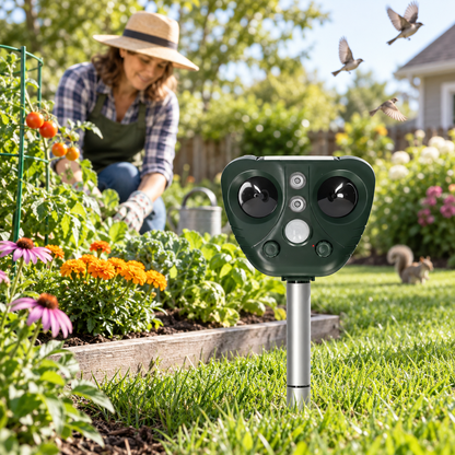 Solar Ultrasonic Bird Repeller for Outdoor Garden Pest Control — photo 4