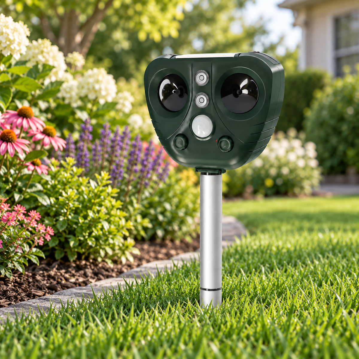Solar Ultrasonic Bird Repeller for Outdoor Garden Pest Control — photo 3