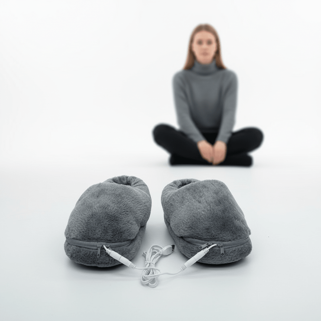 USB Heated Slippers – Electric Heated House Shoes with Soft Plush Lining, Unisex, 3 Colours, EU 35–46 — photo 7