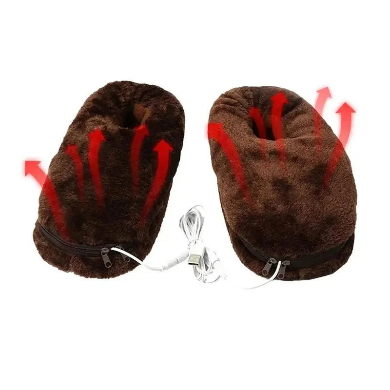 USB Heated Slippers – Electric Heated House Shoes with Soft Plush Lining, Unisex, 3 Colours, EU 35–46 — photo 4